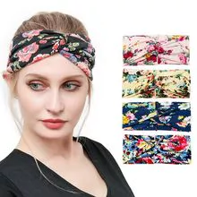 impressão headwrap cabelo headband flor padrão 