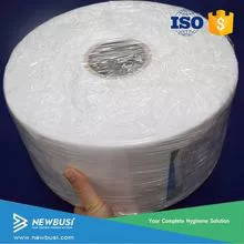 Polímero, tecido não tecido, adesivo hot melt, papel inchado, papel forro sanitário, camada superficial SSS, filme PE, filme inferior composto