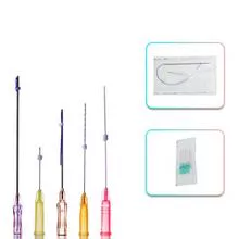 Coreano agulha dupla agulha blunt agulha fios de mono cog 4d pdo linha de elevação facial