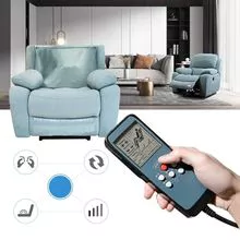 Sofá de massagem Sofá de função elétrica descartável tecido tecnológico assento espacial Sofá de função única deitar, agitar e g