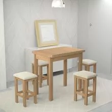 CONJUNTO MESA DOBRÁVEL COM OS BANQUINHOS