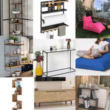 576 € – Lote nº 6: mix de móveis de marca de 16 peças, devoluções de clientes, marcas de primeira linha incl. Wenko, Songmics, House Nordic