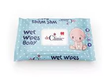 lenços umedecidos de bebê- dr. Clínica