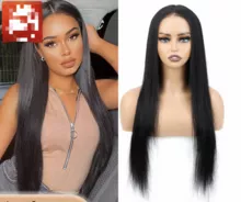 Perucas de cabelo real confortável usando perucas penteado completo