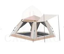 Barraca de Camping ao Ar Livre com Toldo Dois em Um, Portátil, Dobrável, Resistente à Chuva, Grossa, para Camping