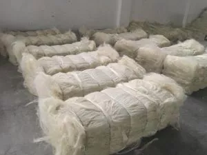 Fibra de sisal, milho amarelo, soja 